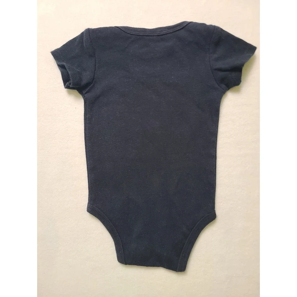 Baby Essentials 6 Months Bodysuit Funny Daddy Shoot Blanks Navy Blue Short Slv